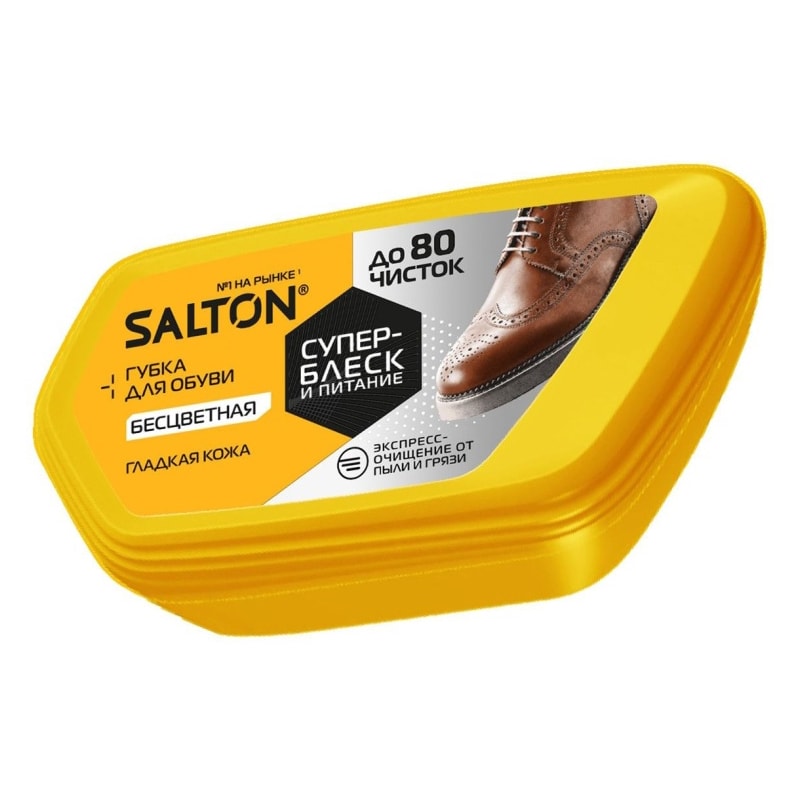 Губка Salton для обуви гладкая кожа бесцветная Mink Oil